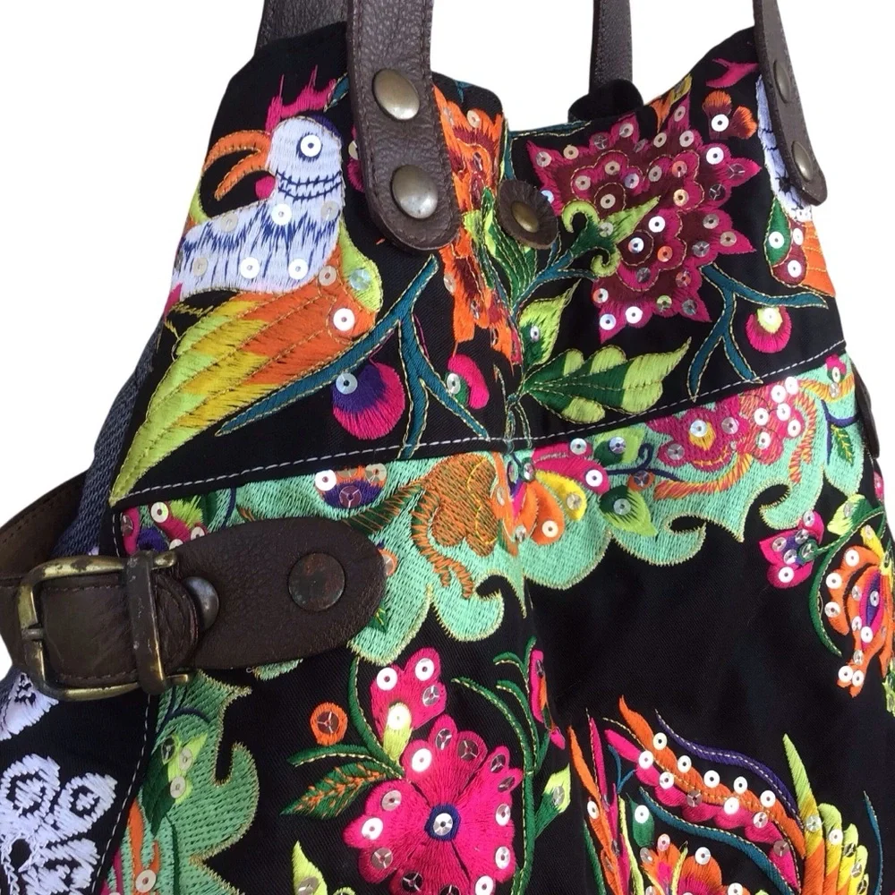 Wabags Boho Embroidered Large Tote - Picture 15 of 16